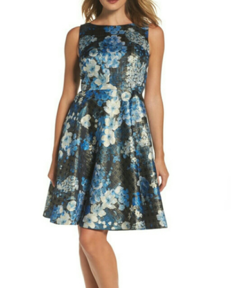 Tahari Fit and Flare Floral Dress